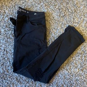 American Eagle Black super stretch jegging size 14